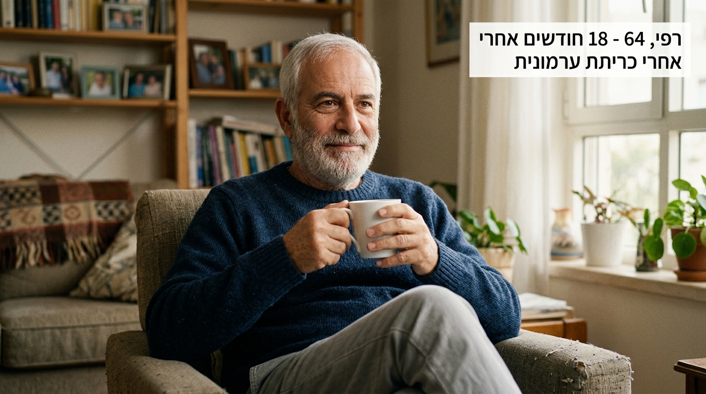 גבר 64, 18 חודשים אחרי כריתת ערמונית